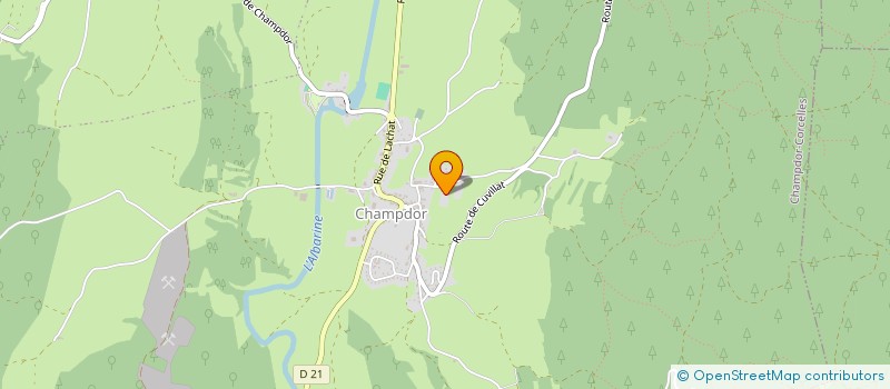 localisation de l'entreprise MONSIEUR BERNARD TERRIER  CHAMPDOR-CORCELLES