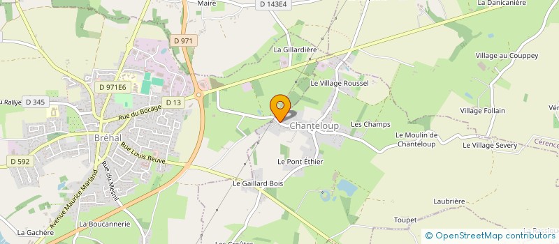 localisation de l'entreprise MONSIEUR BERNARD TERRY  CERENCES