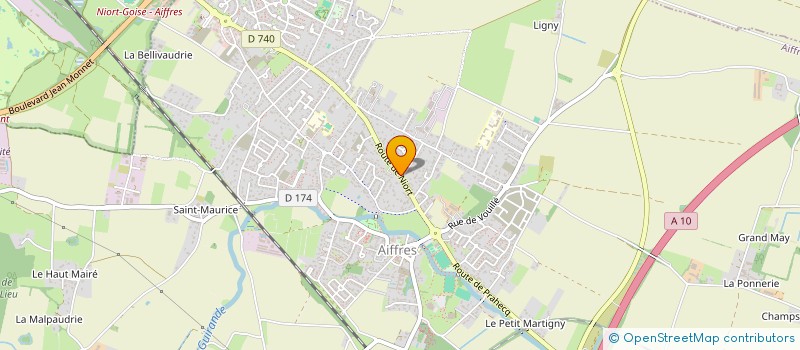 localisation de l'entreprise MONSIEUR BERNARD TESSEREAU  AIFFRES