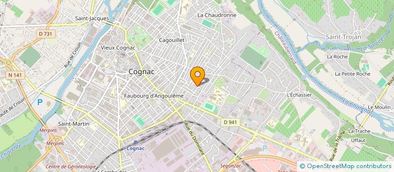 localisation de l'entreprise MONSIEUR BERNARD THEBAULT à COGNAC