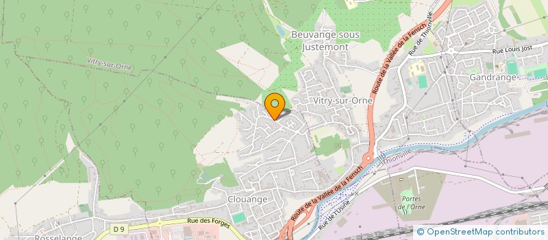 localisation de l'entreprise MONSIEUR BERNARD THEIS  CLOUANGE