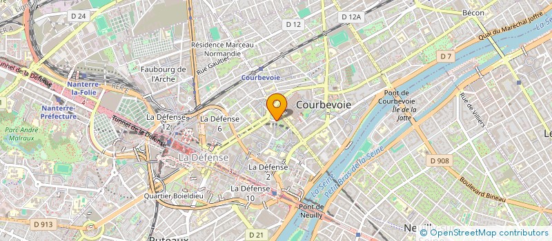 localisation de l'entreprise MONSIEUR BERNARD THEPHAUT à COURBEVOIE