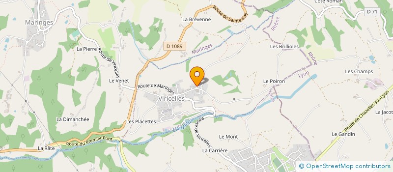 localisation de l'entreprise MONSIEUR BERNARD THEVENON à VIRICELLES