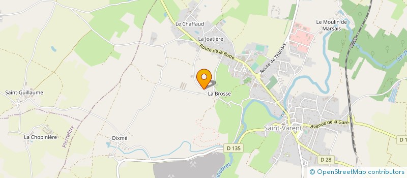 localisation de l'entreprise MONSIEUR BERNARD THIBAULT  SAINT-VARENT