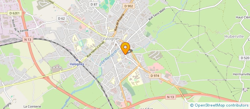 localisation de l'entreprise MONSIEUR BERNARD THIBAULT  VALOGNES