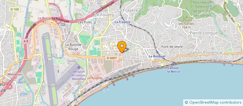 localisation de l'entreprise MONSIEUR BERNARD THIERRY à CANNES