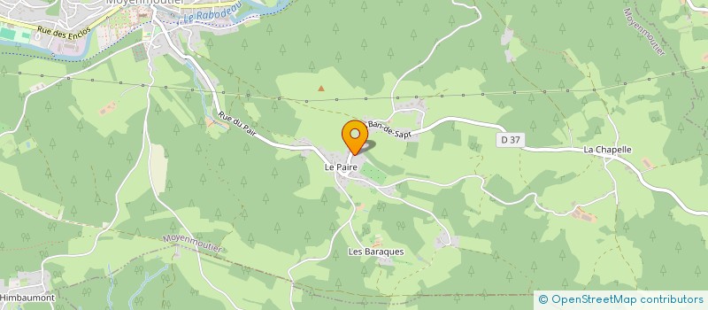 localisation de l'entreprise MONSIEUR BERNARD THIRION  MOYENMOUTIER