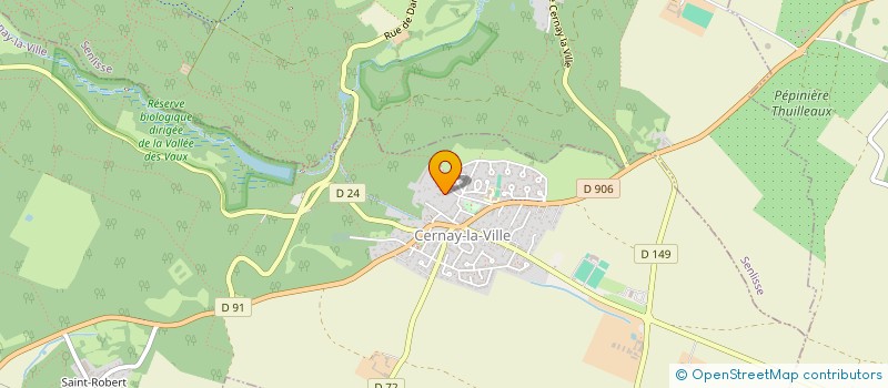 localisation de l'entreprise MONSIEUR BERNARD THIROUIN à LA CELLE-LES-BORDES