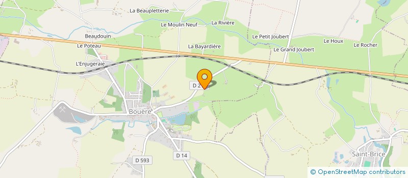 localisation de l'entreprise MONSIEUR BERNARD THOREAU  SAINT DENIS D'ANJOU