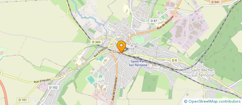 localisation de l'entreprise MONSIEUR BERNARD THUILLIER  SAINT-POL-SUR-TERNOISE