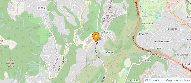 localisation de l'entreprise MONSIEUR BERNARD TIBERGHIEN  GRASSE