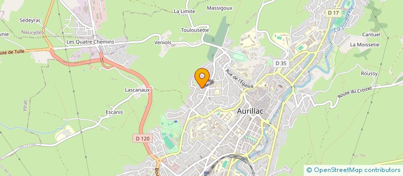 localisation de l'entreprise MONSIEUR BERNARD TIBLE à AURILLAC