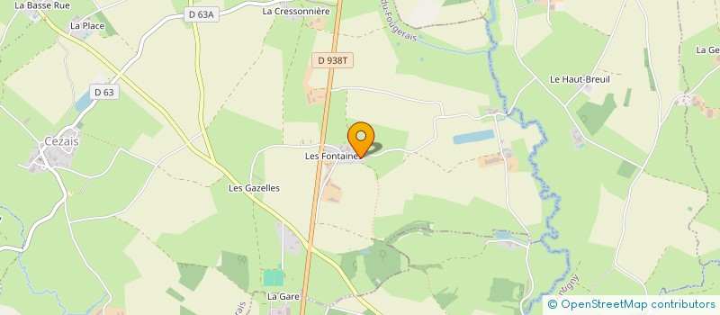 localisation de l'entreprise MONSIEUR BERNARD TILLIER  RIVES-DU-FOUGERAIS