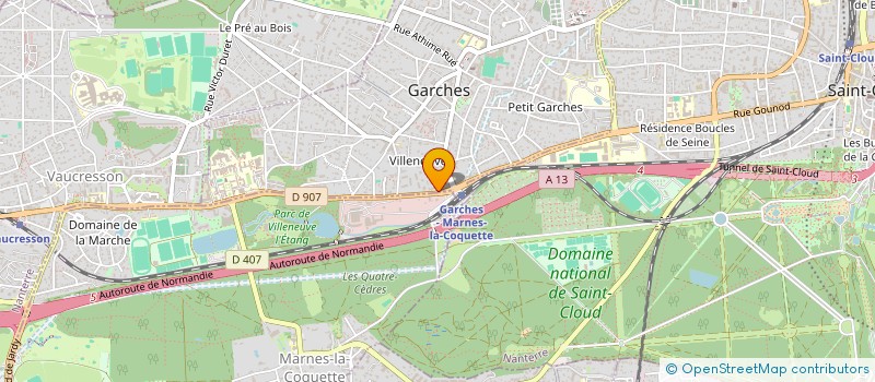 localisation de l'entreprise MONSIEUR BERNARD TIPHAINE  GARCHES