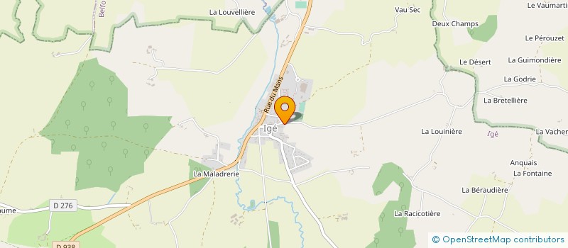 localisation de l'entreprise MONSIEUR BERNARD TISON à IGE