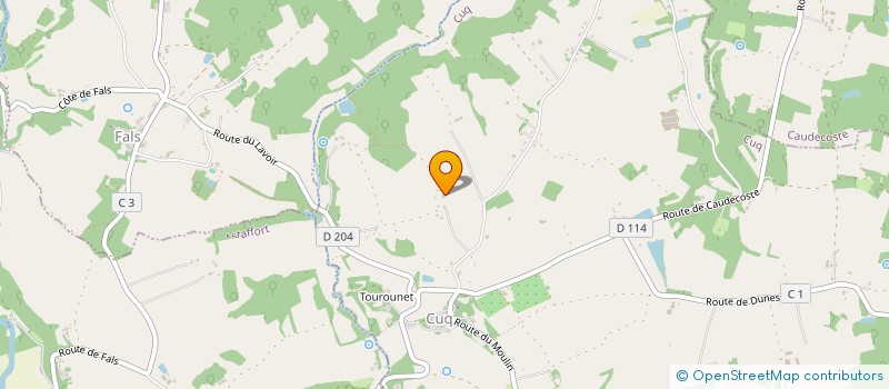 localisation de l'entreprise MONSIEUR BERNARD TONNELE  ASTAFFORT