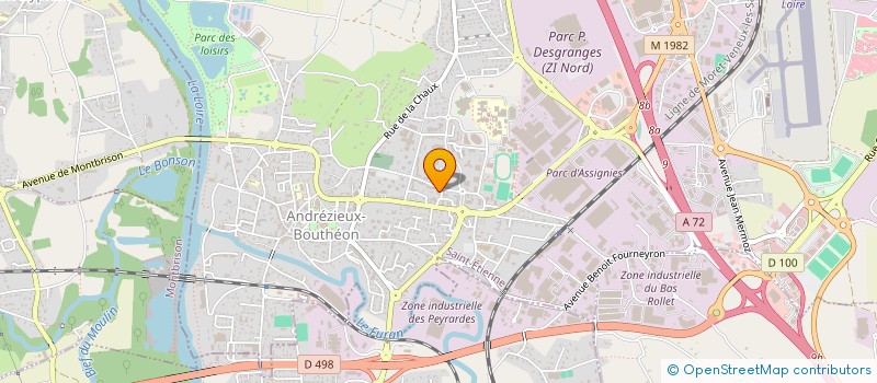 localisation de l'entreprise MONSIEUR BERNARD TORDI  ANDREZIEUX-BOUTHEON