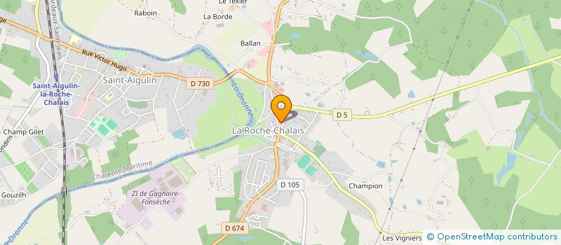 localisation de l'entreprise MONSIEUR BERNARD TORRES  LA ROCHE-CHALAIS