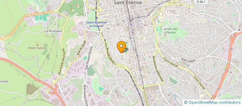 localisation de l'entreprise MONSIEUR BERNARD TOSELLI  SAINT-ETIENNE