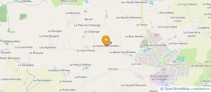 localisation de l'entreprise MONSIEUR BERNARD TOUCHAIS  DOMAGNE