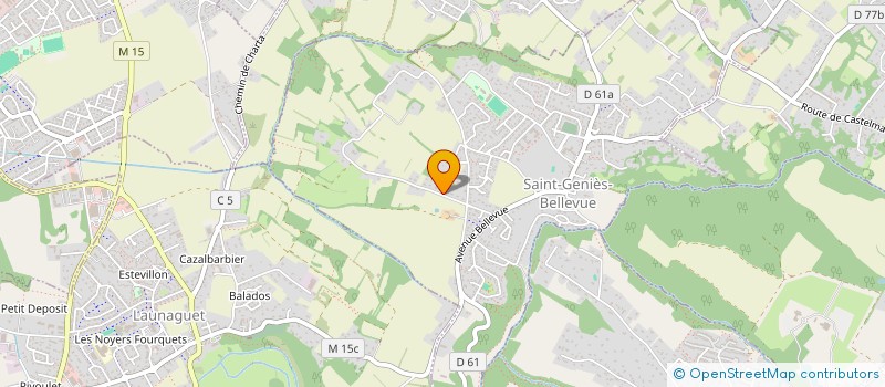 localisation de l'entreprise MONSIEUR BERNARD TOUGNE  SAINT-GENIES-BELLEVUE