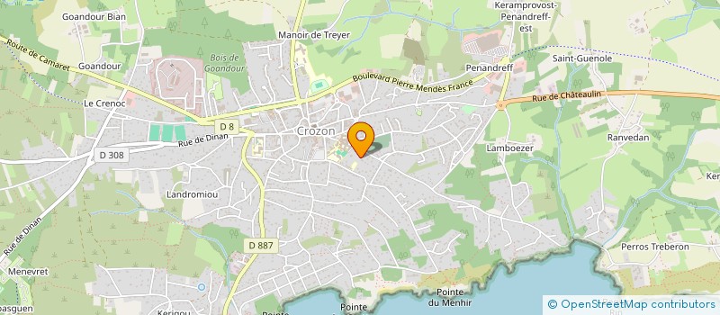 localisation de l'entreprise MONSIEUR BERNARD TOULLEC  CROZON
