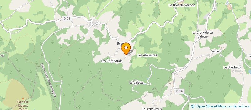 localisation de l'entreprise MONSIEUR BERNARD TRANCART à SAINT-YRIEIX-LA-MONTAGNE