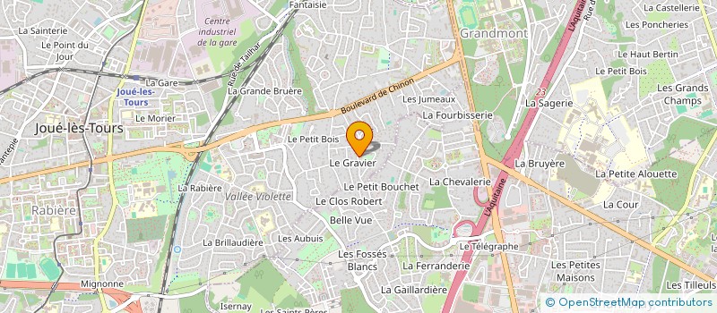 localisation de l'entreprise MONSIEUR BERNARD TREMELO  JOUE-LES-TOURS