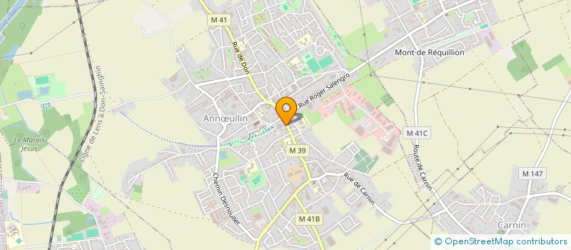 localisation de l'entreprise MONSIEUR BERNARD TRENTESEAUX  ANNULLIN