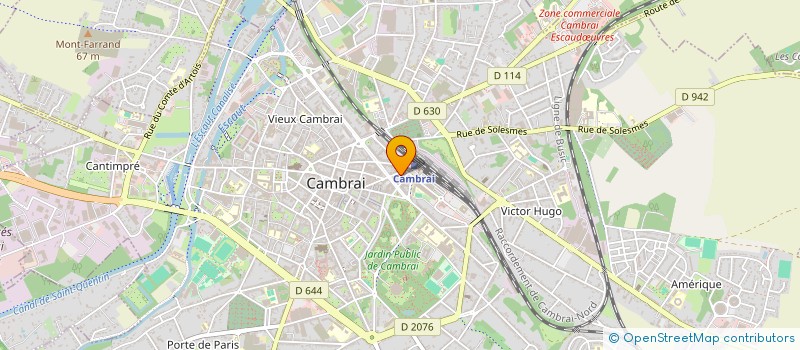 localisation de l'entreprise MONSIEUR BERNARD TRIBOUT à CAMBRAI