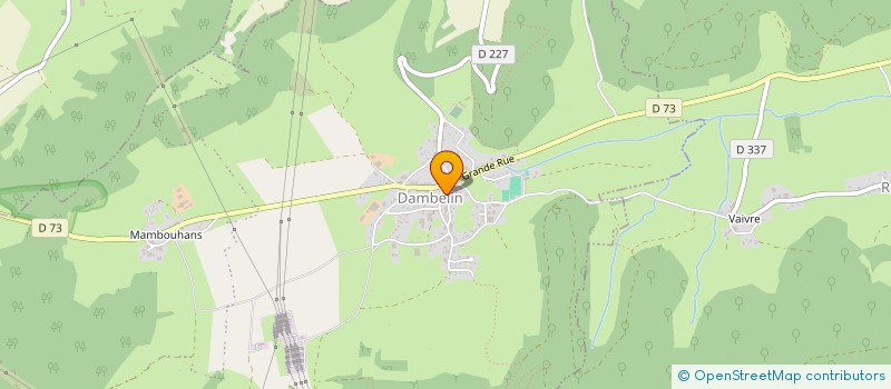 localisation de l'entreprise MONSIEUR BERNARD TRIPONEY  DAMBELIN