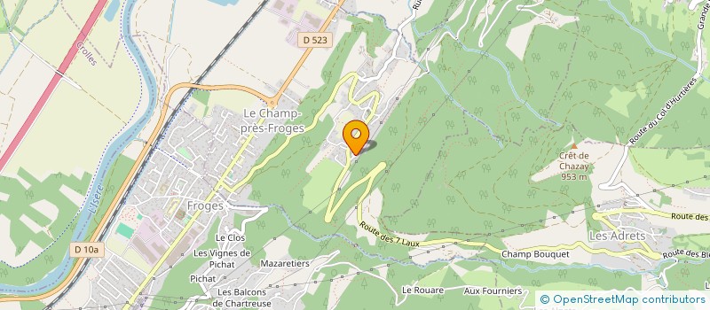 localisation de l'entreprise MONSIEUR BERNARD TROPINI  LES ADRETS