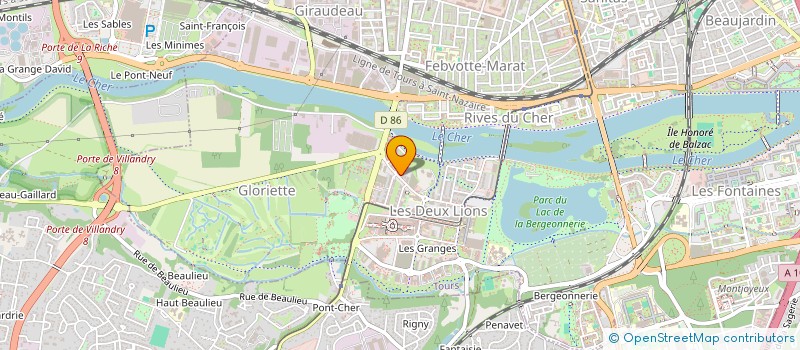 localisation de l'entreprise MONSIEUR BERNARD TUECH  TOURS