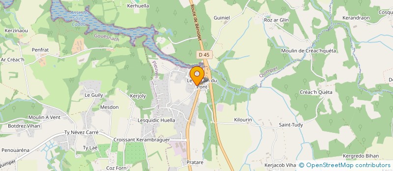 localisation de l'entreprise MONSIEUR BERNARD TYMEN à PLEUVEN