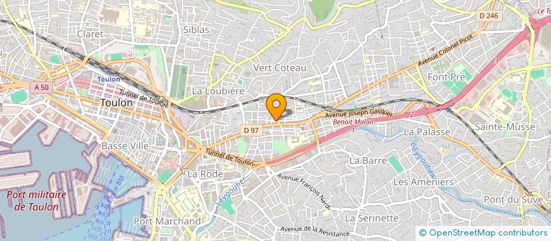 localisation de l'entreprise MONSIEUR BERNARD URBAN  TOULON