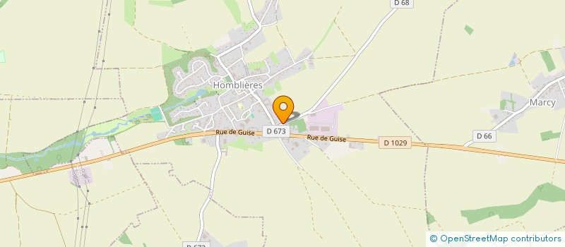 localisation de l'entreprise MONSIEUR BERNARD URIER  HOMBLIERES