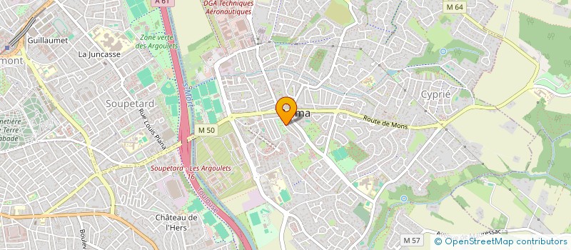 localisation de l'entreprise MONSIEUR BERNARD UZAC  BALMA