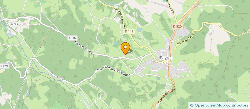 localisation de l'entreprise MONSIEUR BERNARD VALADE  PAYRAC