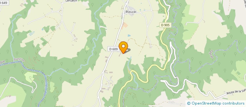 localisation de l'entreprise MONSIEUR BERNARD VALAYE  LA SALVETAT-PEYRALES