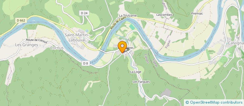 localisation de l'entreprise MONSIEUR BERNARD VALETTE  SAINT-CIRQ-LAPOPIE