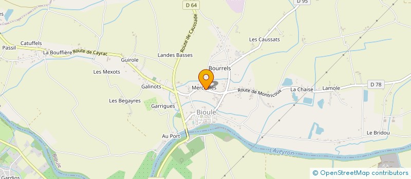 localisation de l'entreprise MONSIEUR BERNARD VALETTE à BIOULE