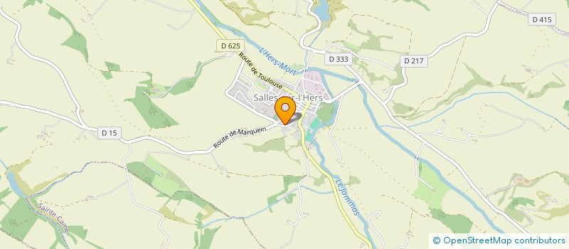 localisation de l'entreprise MONSIEUR BERNARD VALLEZ  SALLES-SUR-L'HERS