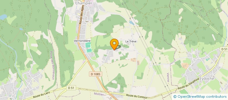 localisation de l'entreprise MONSIEUR BERNARD VALLIN  CHAMPIER