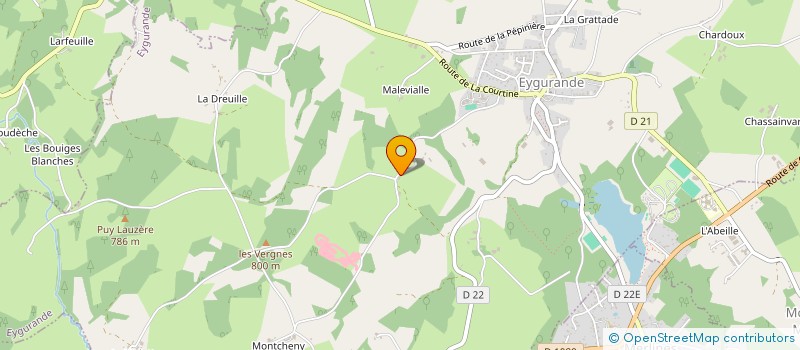 localisation de l'entreprise MONSIEUR BERNARD VALLIN  EYGURANDE