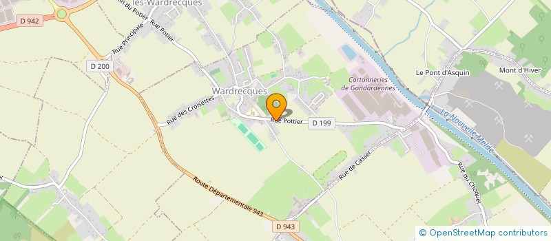 localisation de l'entreprise MONSIEUR BERNARD VANDECASTEELE à WARDRECQUES