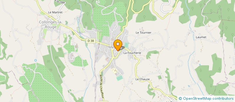 localisation de l'entreprise MONSIEUR BERNARD VANDERPERRE à MEYSSAC