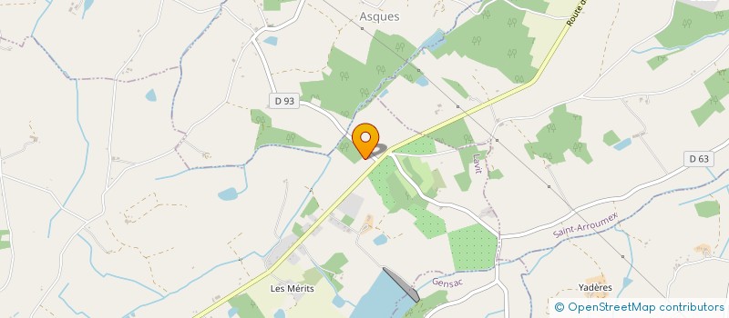 localisation de l'entreprise MONSIEUR BERNARD VANNESTE  LAVIT