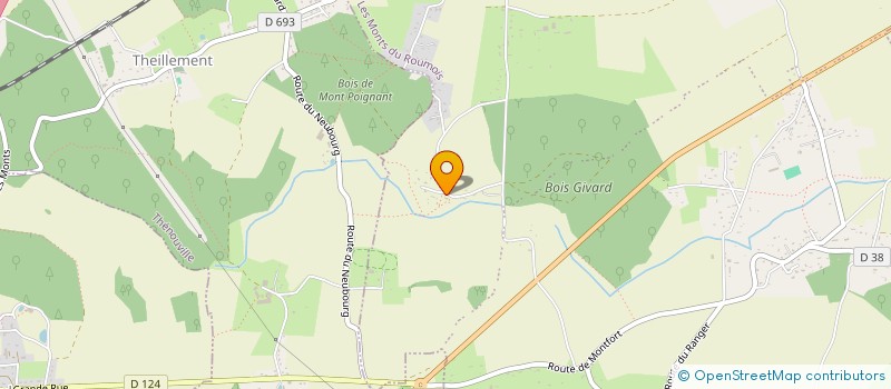 localisation de l'entreprise MONSIEUR BERNARD VANNIER  LES MONTS DU ROUMOIS