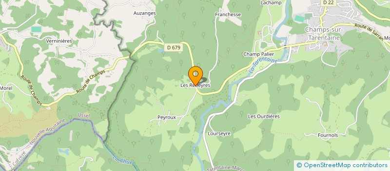 localisation de l'entreprise MONSIEUR BERNARD VARAGNE à CHAMPS-SUR-TARENTAINE-MARCHAL