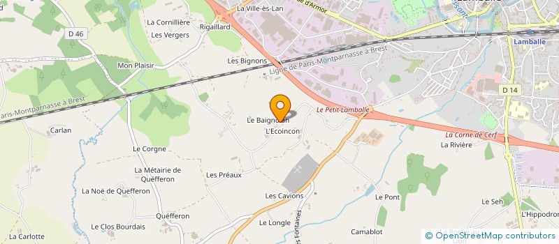 localisation de l'entreprise MONSIEUR BERNARD VAULTIER  LAMBALLE-ARMOR